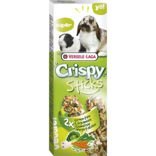   Versele-Laga Crispy Sticks Rabbits, Guinea Pigs Dupla rúd (zöldség) - kiegészítő eleség nyulak és tengerimalacok részére (110g)