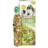   Versele-Laga Crispy Sticks Rabbits, Guinea Pigs Dupla rúd (zöldség) - kiegészítő eleség nyulak és tengerimalacok részére (110g)