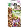   Versele-Laga Crispy Sticks Rabbits Chichilla Dupla rúd (erdei gyümölcs) - kiegészítő eleség nyulak és Csincsilla részére (110g)