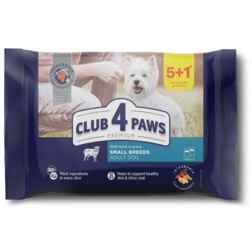 Club4Paws Dog Pouch 6x80g Bárány Gravy