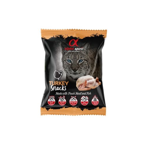 Alpha Spirit Pulykás Félnedves Snack Cicáknak 50g