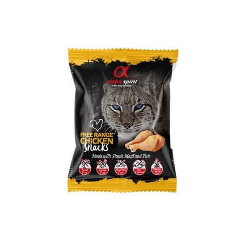 Alpha Spirit Csirkés Félnedves Snack Cicáknak 50g