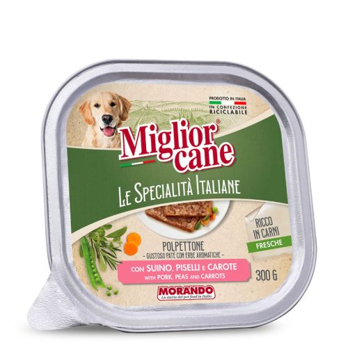 Migliorcane IS Adult Dog Pork  Pate greenp 300g