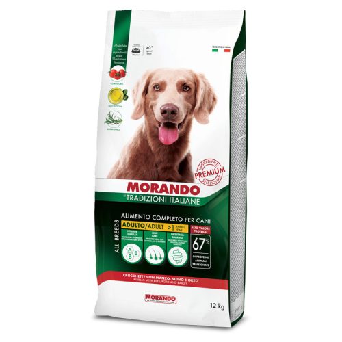 Morando TI Dog Ad Beef Pork and Barley 12kg (Marha és Sertéshús)