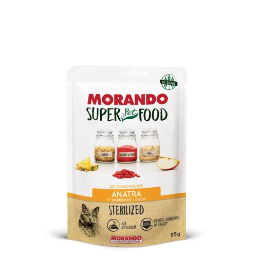 Morando SUPER FOOD Cat Sterilized Mousse Duck 85g (kacsa)