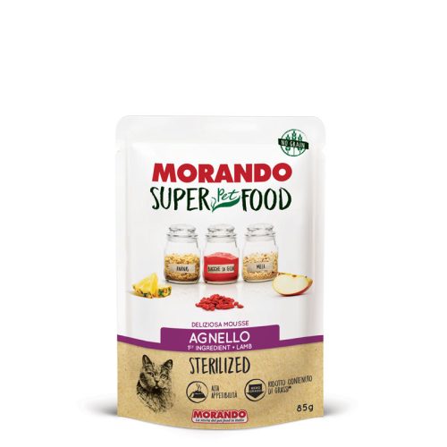 Morando SUPER FOOD Cat Sterilized Mousse Lamb 85g (bárány)