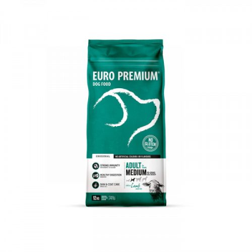 Euro Premium Medium Adult Lamb&Rice 12 kg