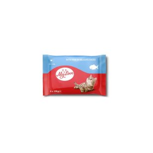   My Love Teljes értékű, szaftos eledel felnőtt macskáknak hallal (4x85g)