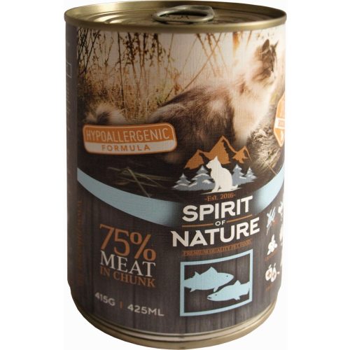 Spirit of Nature Cat konzerv Tonhallal és lazaccal 415gr