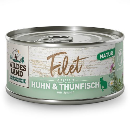 Wildes Land Filet csirke és tonhal spenóttal 80g