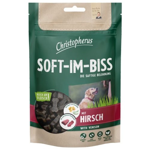 CHRISTOPHERUS DOG JUTALOMFALAT GRAIN FREE SOFT-IM-BISS SZARVAS 125G